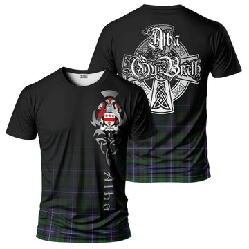 MacRow Hunting Tartan T-Shirt Featuring Alba Gu Brath Family Crest Celtic Inspired - Tartan Vibes Clothing