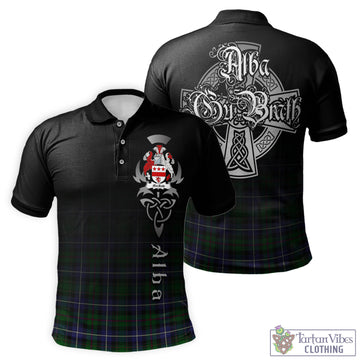 MacRow Hunting Tartan Polo Shirt Featuring Alba Gu Brath Family Crest Celtic Inspired - Tartan Vibes Clothing