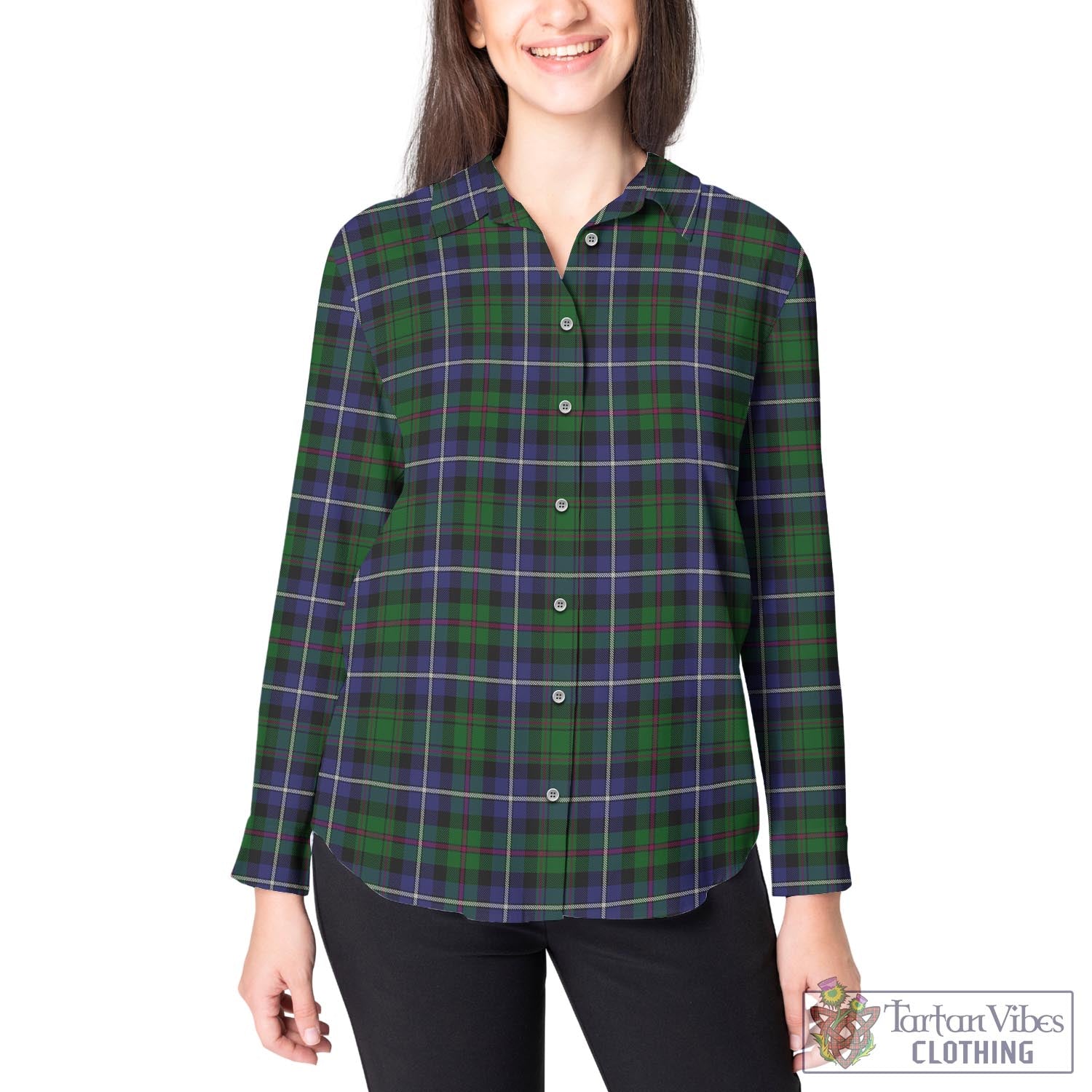 MacRow Hunting Tartan Women's Casual Shirt - Tartan Vibes Clothing