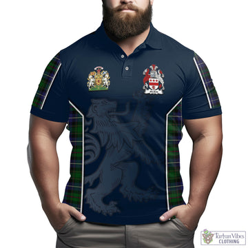 MacRow Hunting Tartan Men's Polo Shirt with Family Crest and Lion Rampant Vibes Sport Style - Tartan Vibes Clothing