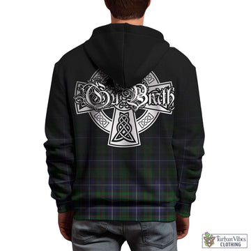 MacRow Hunting Tartan Hoodie Featuring Alba Gu Brath Family Crest Celtic Inspired - Tartan Vibes Clothing