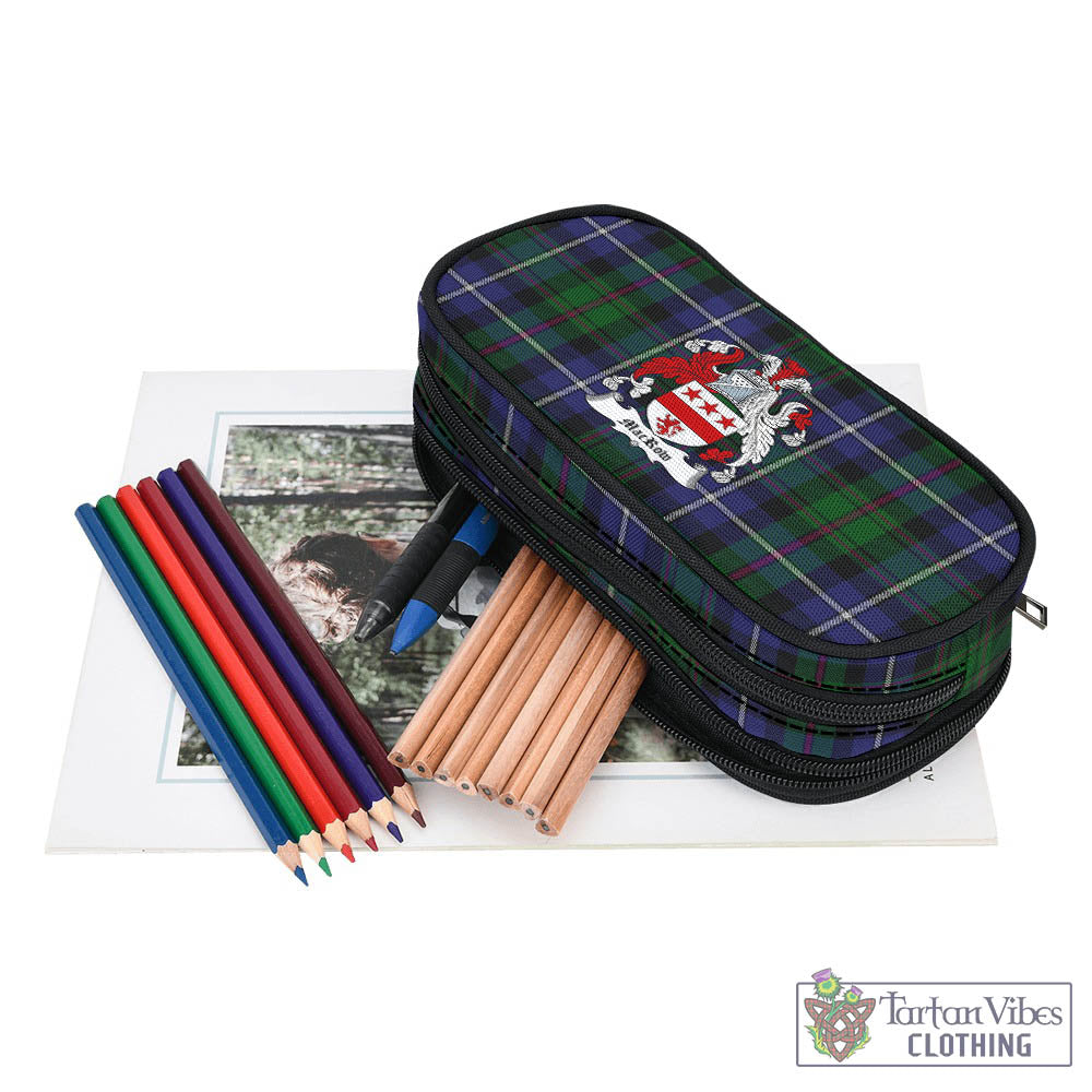 MacRow Hunting Tartan Pen and Pencil Case with Family Crest - Tartan Vibes Clothing