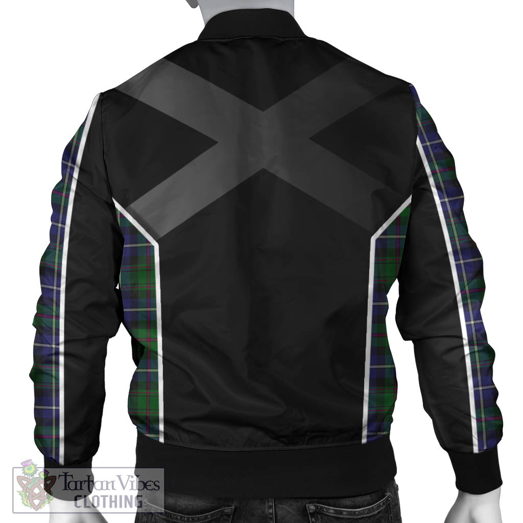 MacRow Hunting Tartan Bomber Jacket with Family Crest and Scottish Thistle Vibes Sport Style - Tartan Vibes Clothing