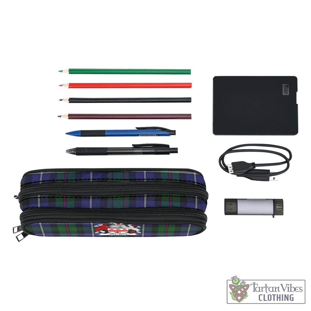 MacRow Hunting Tartan Pen and Pencil Case with Family Crest - Tartan Vibes Clothing