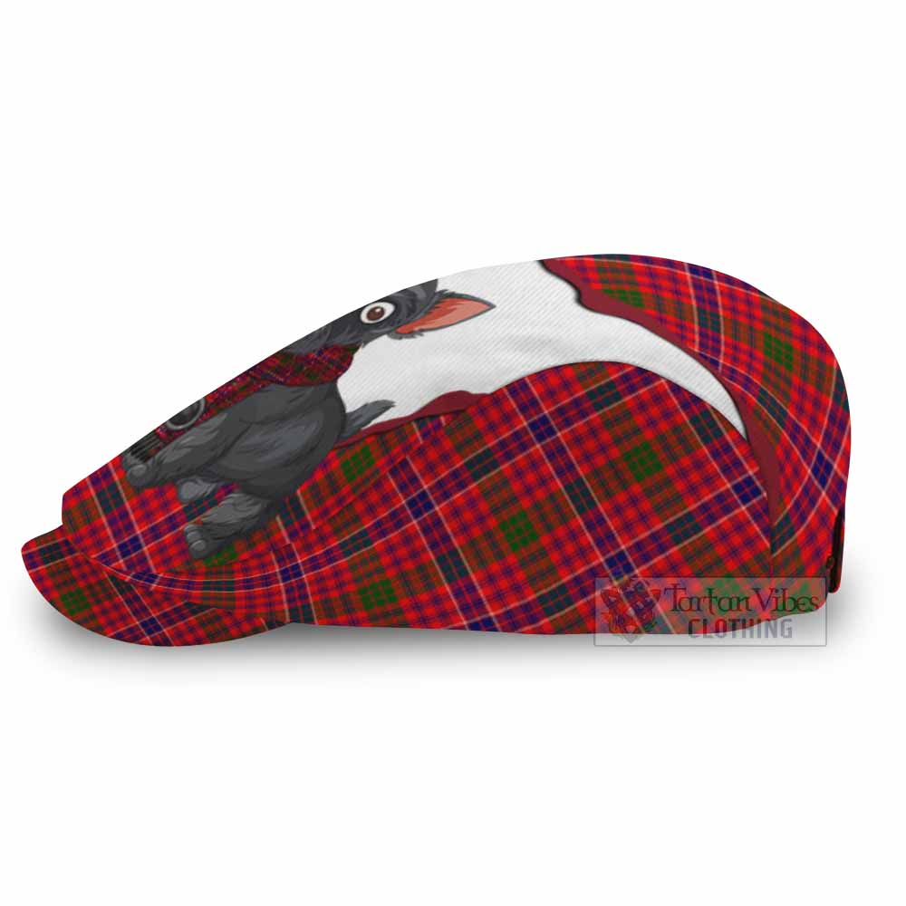 MacRow (McRow) Scottish Terrier Tartan Flat Cap, Jeff Cap Thistle Heritage Art - Tartan Vibes Clothing