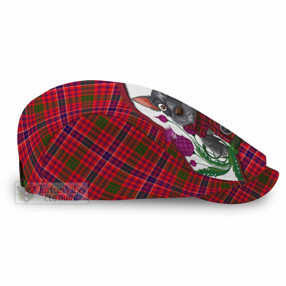 MacRow (McRow) Scottish Terrier Tartan Flat Cap, Jeff Cap Thistle Heritage Art - Tartan Vibes Clothing