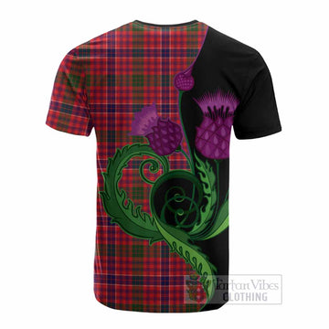 MacRow (McRow) Tartan Cotton T-shirt Traditional Scottish Thistle