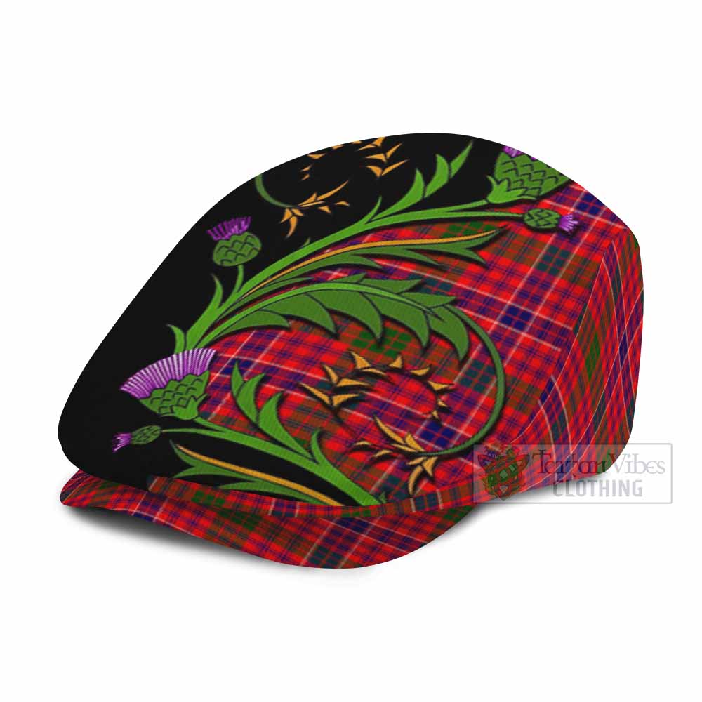 MacRow (McRow) Tartan Flat Cap, Jeff Cap Scottish Thistle Pride Heritage Art - Tartan Vibes Clothing