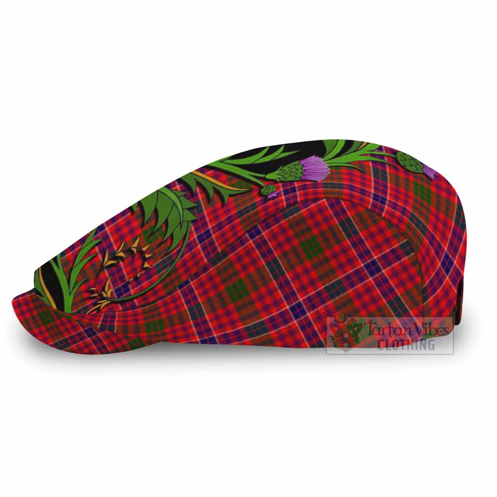 MacRow (McRow) Tartan Flat Cap, Jeff Cap Scottish Thistle Pride Heritage Art - Tartan Vibes Clothing