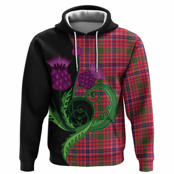 MacRow (McRow) Tartan Hoodie Traditional Scottish Thistle