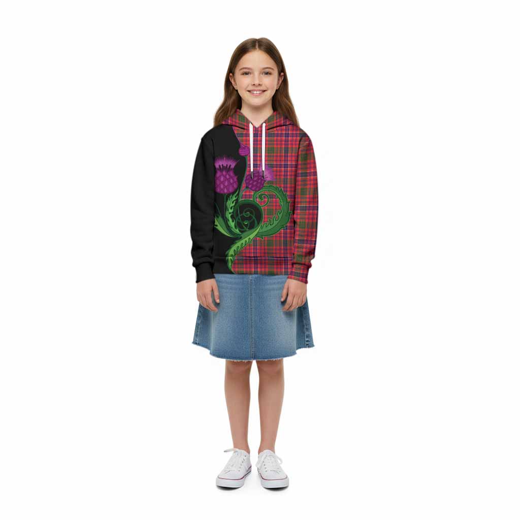 MacRow (McRow) Tartan Kid Hoodie Traditional Scottish Thistle