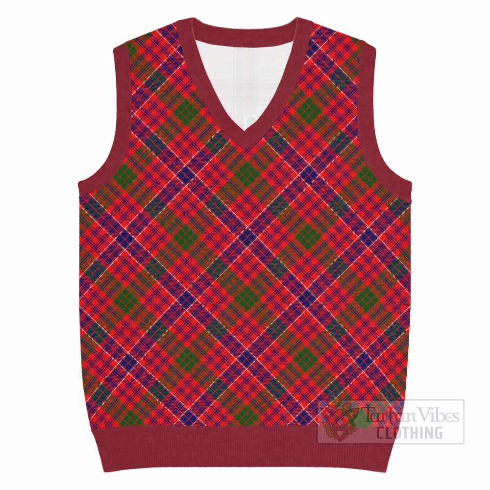 MacRow (McRow) Tartan  Knitted V-Neck Vest Cross Style