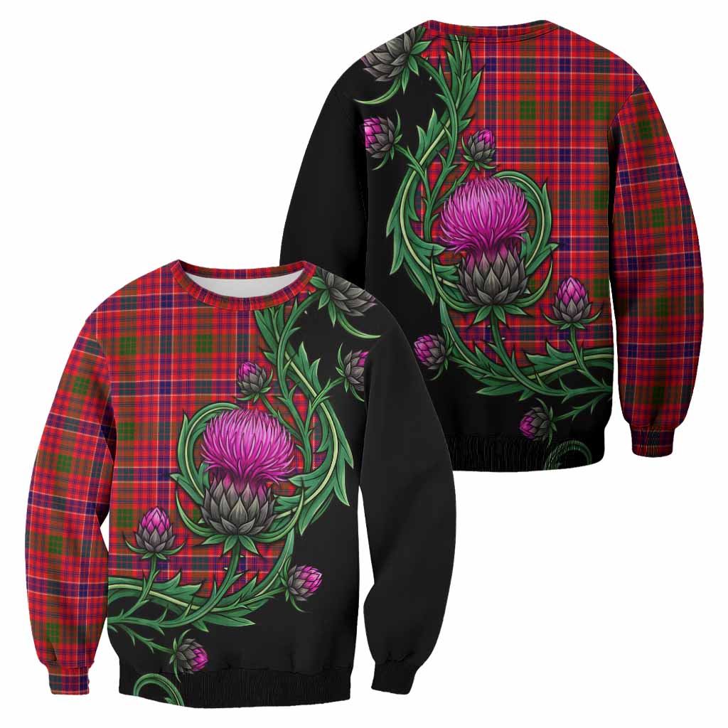 MacRow (McRow) Tartan Sweatshirt Resilient Scottish Thistle - Tartan Vibes Clothing