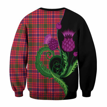 MacRow (McRow) Tartan Sweatshirt Traditional Scottish Thistle
