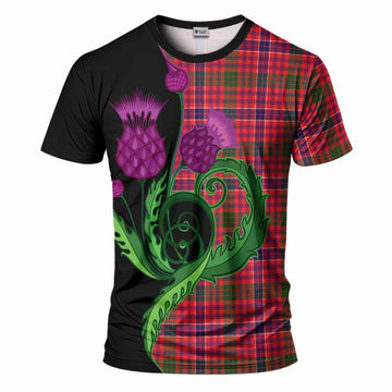 MacRow (McRow) Tartan T-Shirt Traditional Scottish Thistle