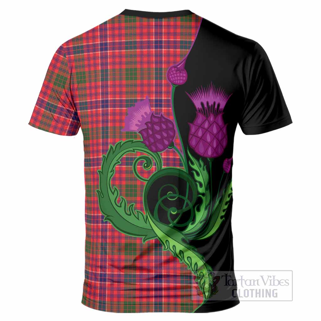 MacRow (McRow) Tartan T-Shirt Traditional Scottish Thistle