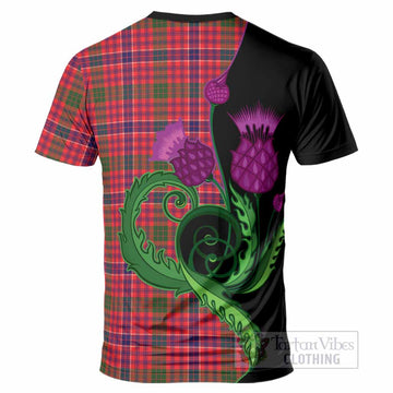 MacRow (McRow) Tartan T-Shirt Traditional Scottish Thistle