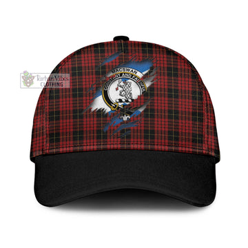 Tartan Vibes Clothing MacSwan Tartan Classic Cap with Family Crest In Me Style