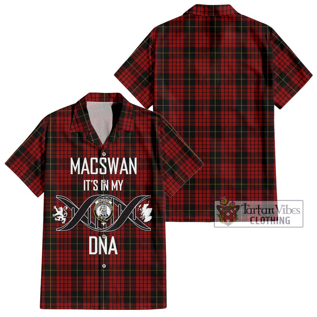 MacSwan Tartan Hawaiian Shirt with Family Crest DNA In Me Style Kid - Tartan Vibes Clothing