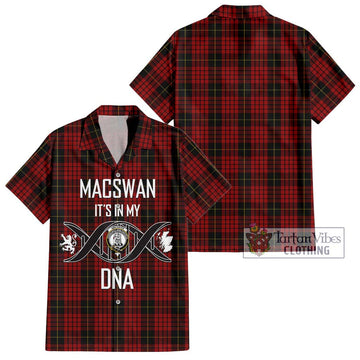 MacSwan Tartan Hawaiian Shirt with Family Crest DNA In Me Style Kid - Tartan Vibes Clothing
