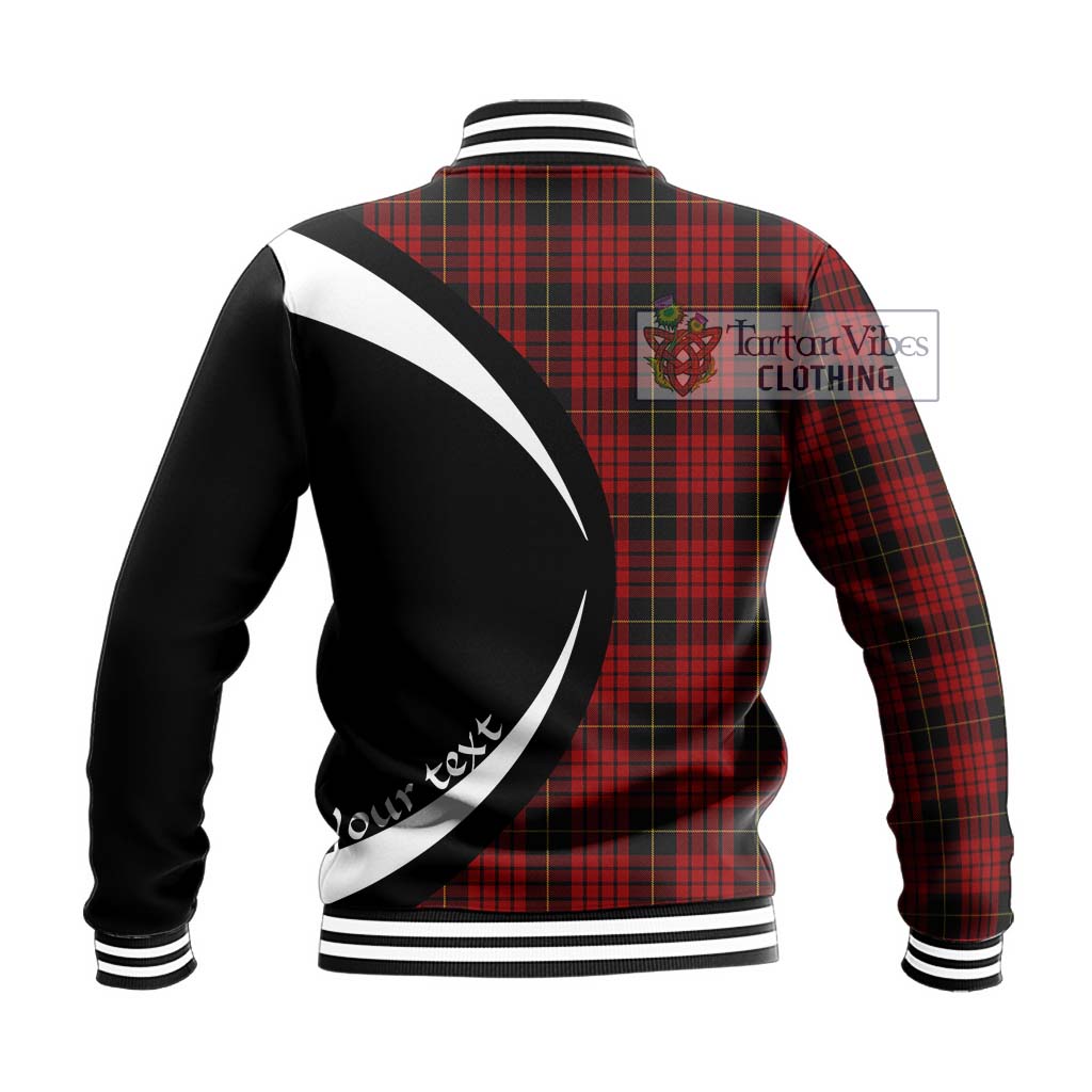 MacSwan Tartan Baseball Jacket with Family Crest Circle Style - Tartan Vibes Clothing