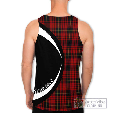 MacSwan Tartan Men's Tank Top with Family Crest Circle Style - Tartan Vibes Clothing