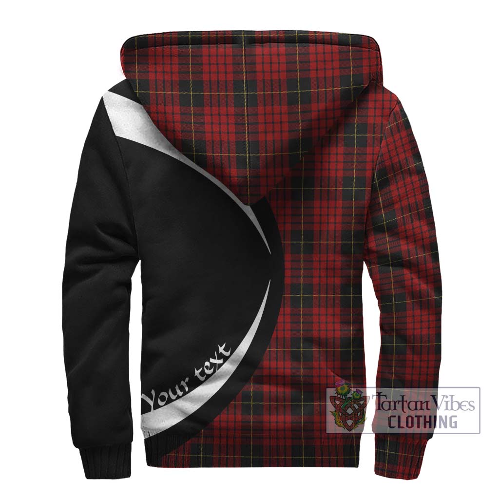 MacSwan Tartan Sherpa Hoodie with Family Crest Circle Style - Tartan Vibes Clothing