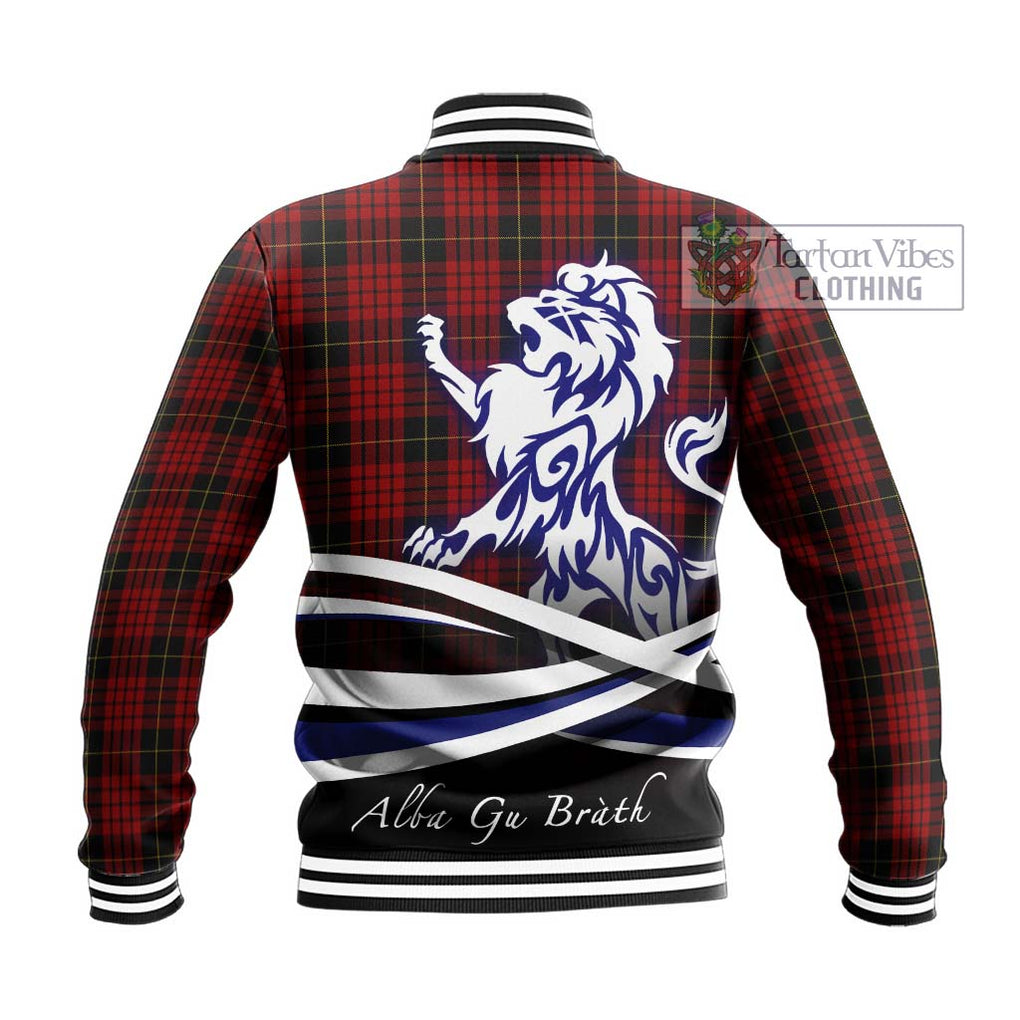 MacSwan Tartan Baseball Jacket with Alba Gu Brath Regal Lion Emblem - Tartan Vibes Clothing