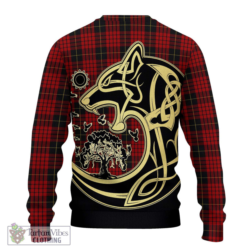 MacSwan Tartan Ugly Sweater with Family Crest Celtic Wolf Style - Tartan Vibes Clothing