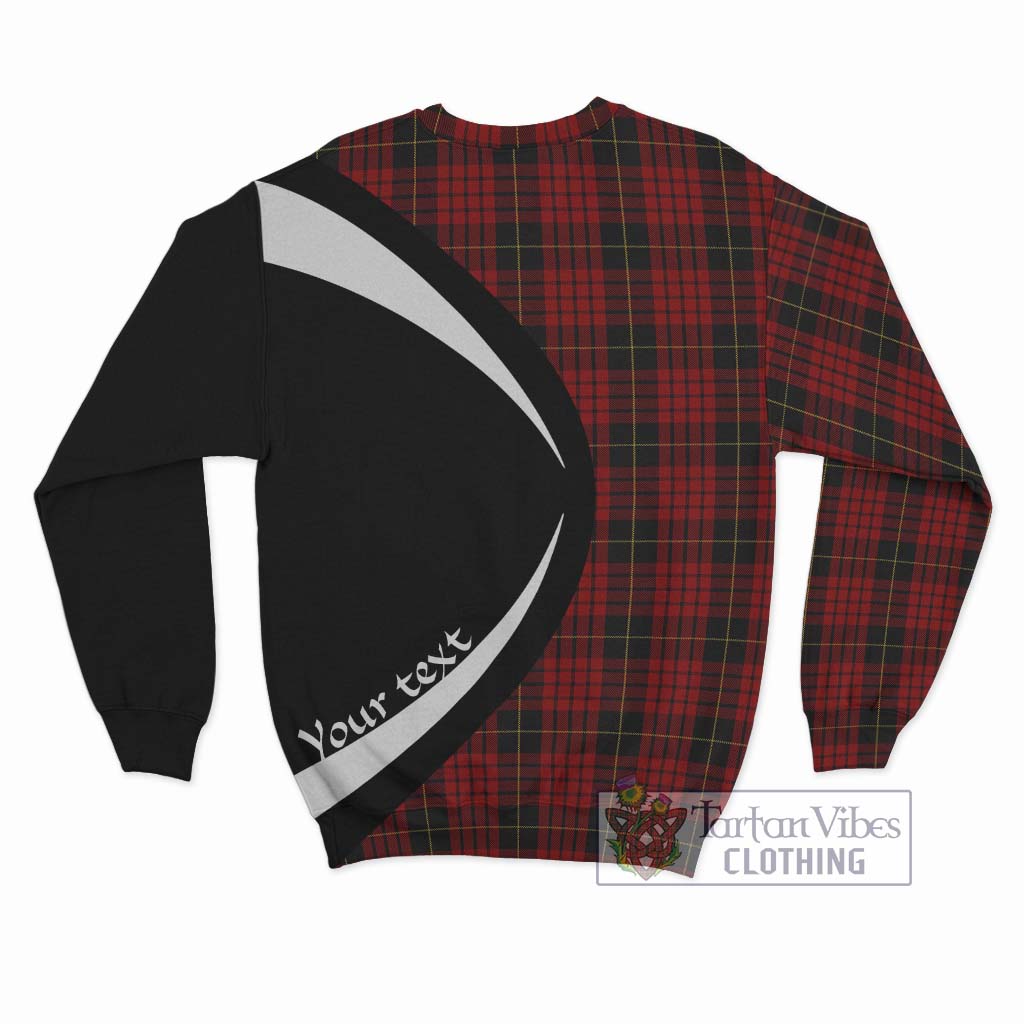 MacSwan Tartan Sweatshirt with Family Crest Circle Style - Tartan Vibes Clothing