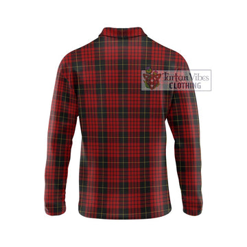MacSwan Tartan Long Sleeve Polo Shirt with Family Crest DNA In Me Style - Tartan Vibes Clothing