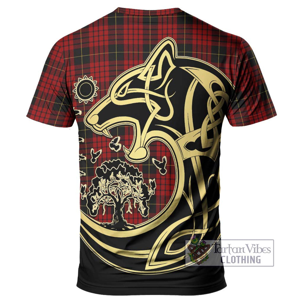 MacSwan Tartan T-Shirt with Family Crest Celtic Wolf Style - Tartan Vibes Clothing