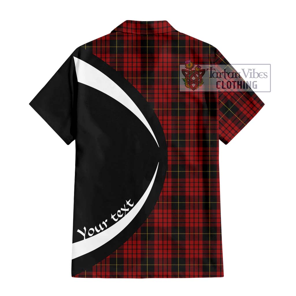 MacSwan Tartan Hawaiian Shirt with Family Crest Circle Style - Tartan Vibes Clothing