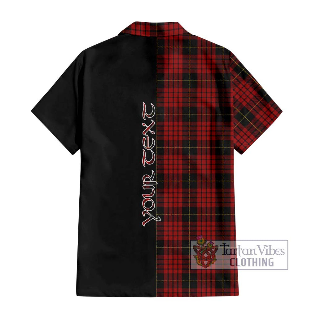 MacSwan Tartan Hawaiian Shirt with Family Crest and Half Of Me Style - Tartan Vibes Clothing