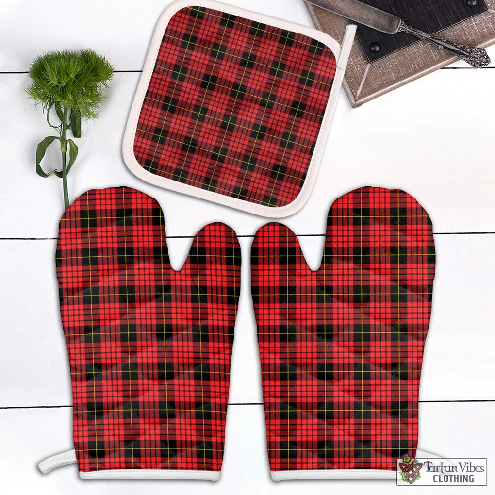 MacSwan Modern Tartan Combo Oven Mitt & Pot-Holder Combo 2 Oven Mitt & 1 Pot-Holder Black - Tartan Vibes Clothing