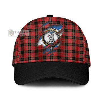 Tartan Vibes Clothing MacSwan Modern Tartan Classic Cap with Family Crest In Me Style
