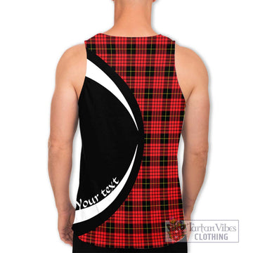 MacSwan Modern Tartan Men's Tank Top with Family Crest Circle Style - Tartan Vibes Clothing