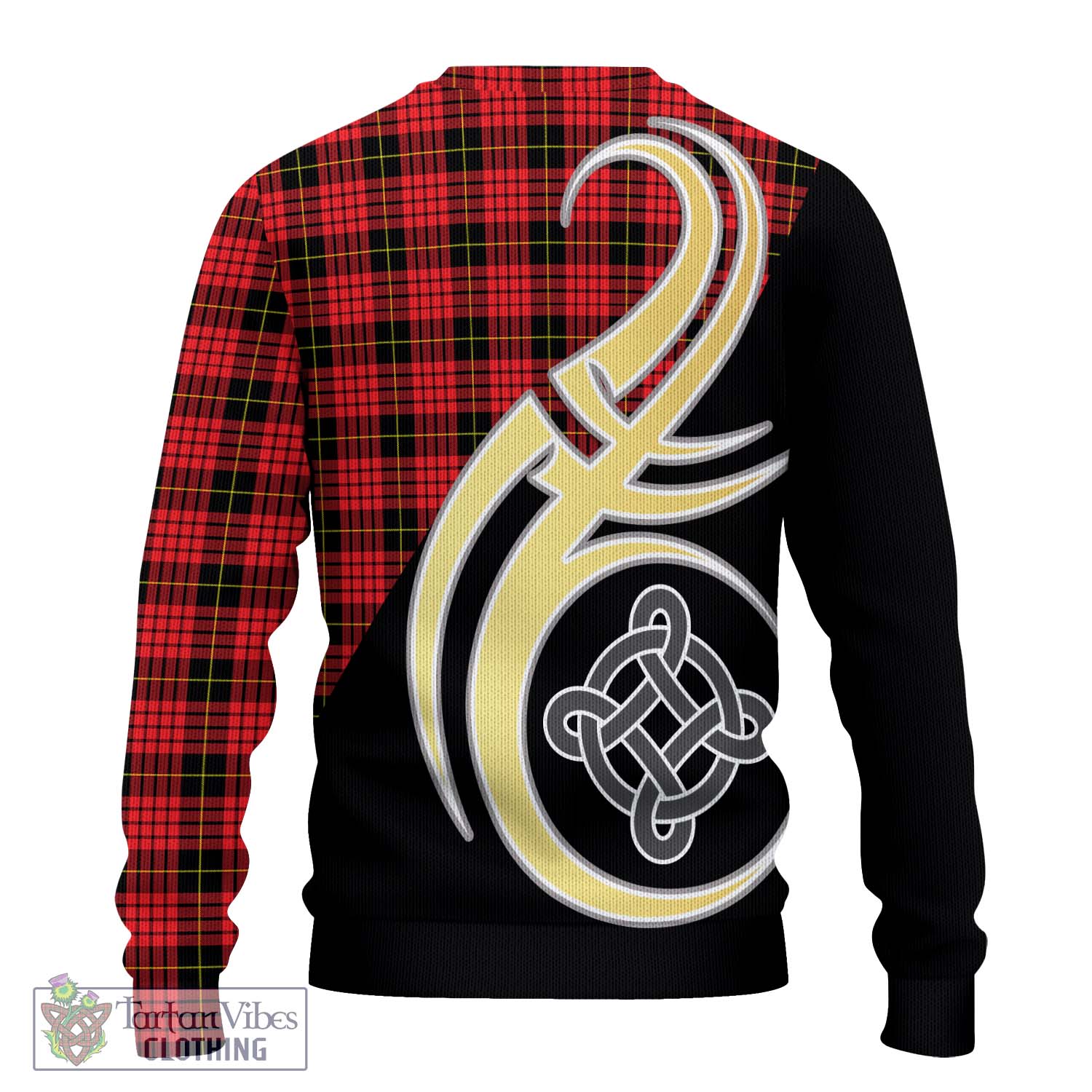 MacSwan Modern Tartan Ugly Sweater with Family Crest and Celtic Symbol Style - Tartan Vibes Clothing