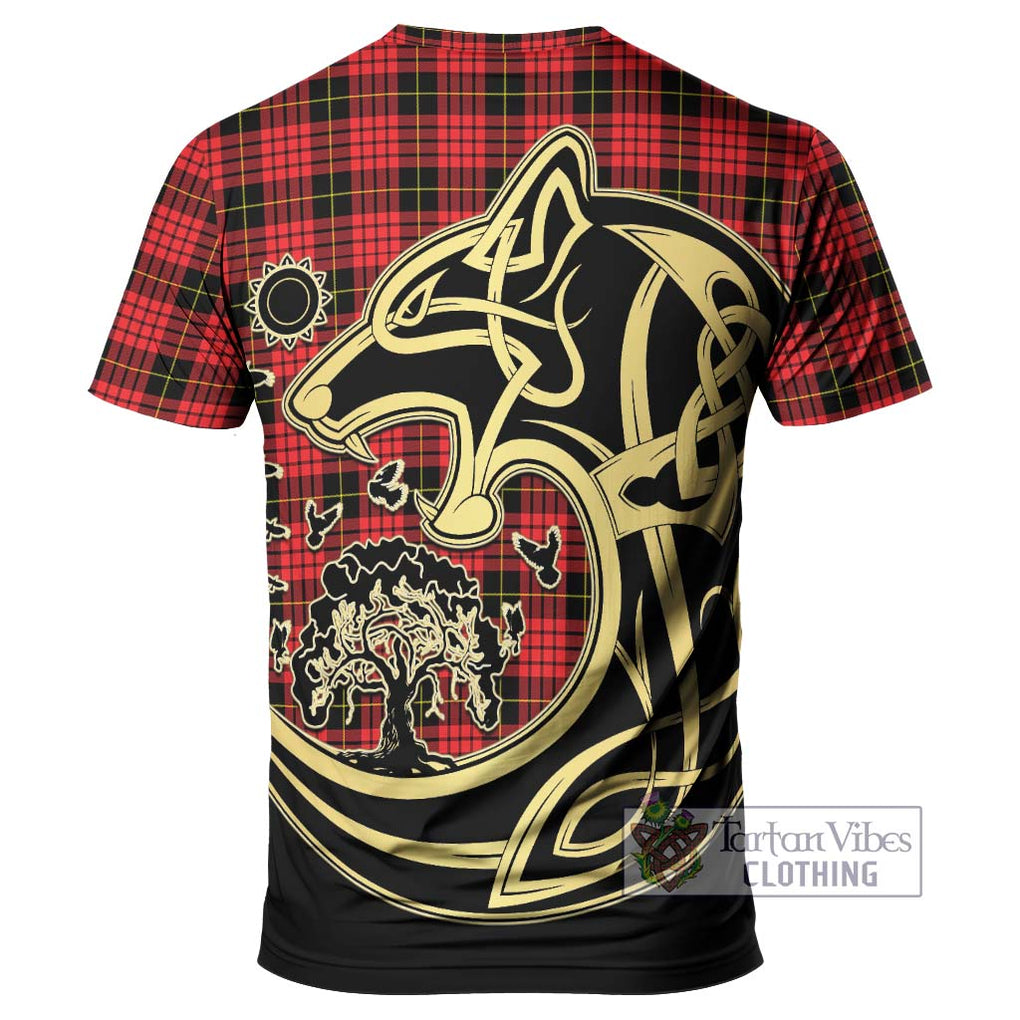 MacSwan Modern Tartan T-Shirt with Family Crest Celtic Wolf Style - Tartan Vibes Clothing