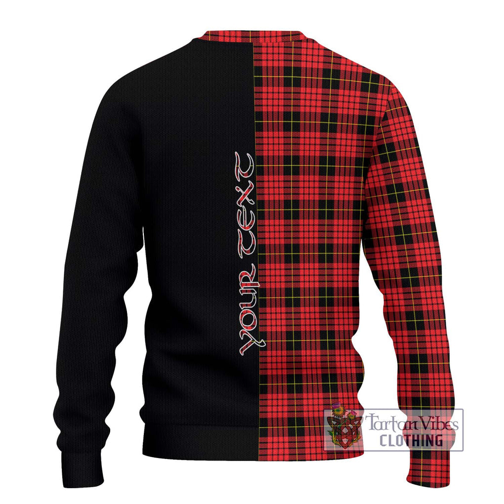MacSwan Modern Tartan Ugly Sweater with Family Crest and Half Of Me Style - Tartan Vibes Clothing
