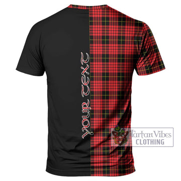 MacSwan Modern Tartan T-Shirt with Family Crest and Half Of Me Style - Tartan Vibes Clothing