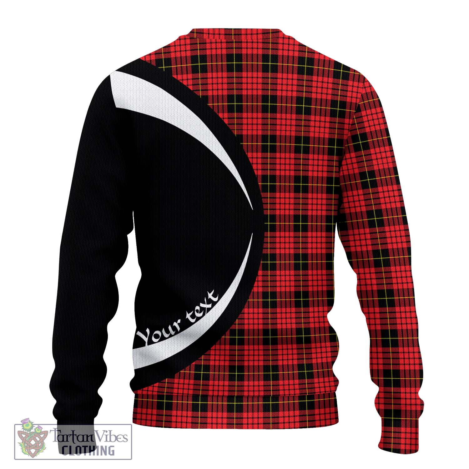 MacSwan Modern Tartan Ugly Sweater with Family Crest Circle Style - Tartan Vibes Clothing