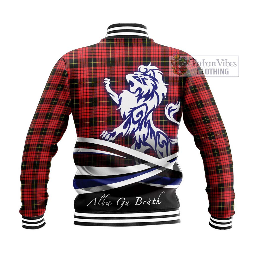 MacSwan Modern Tartan Baseball Jacket with Alba Gu Brath Regal Lion Emblem - Tartan Vibes Clothing