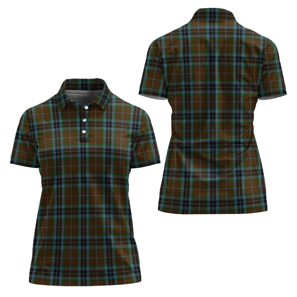 mactavish-hunting-tartan-polo-shirt-for-women