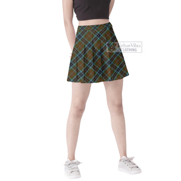 MacTavish Hunting Tartan Women's Plated Mini Skirt