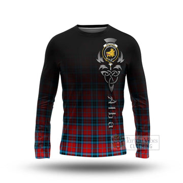 Tartan Vibes Clothing MacTavish (McTavish) Tartan Long Sleeve T-Shirt Featuring Alba Gu Brath Family Crest Celtic Inspired