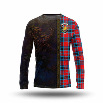 MacTavish (McTavish) Tartan Family Crest Long Sleeve T-Shirt Alba Gu Brath Be Brave Lion Ancient Style