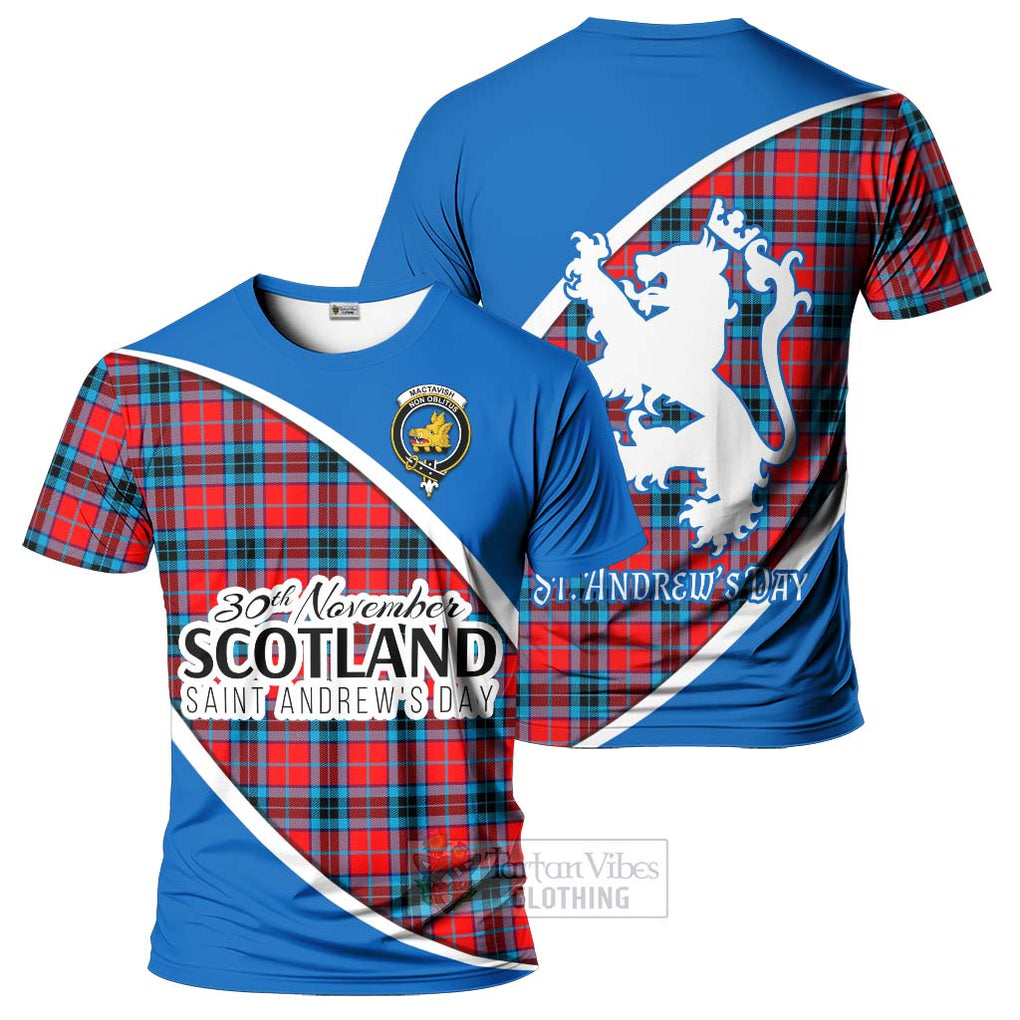 Tartan Vibes Clothing MacTavish (McTavish) Family Crest Tartan T-Shirt Celebrate Saint Andrew's Day in Style