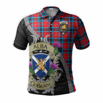MacTavish (McTavish) Tartan Family Crest Polo Shirt Lion Rampant Royal Thistle Shield Celtic Inspired