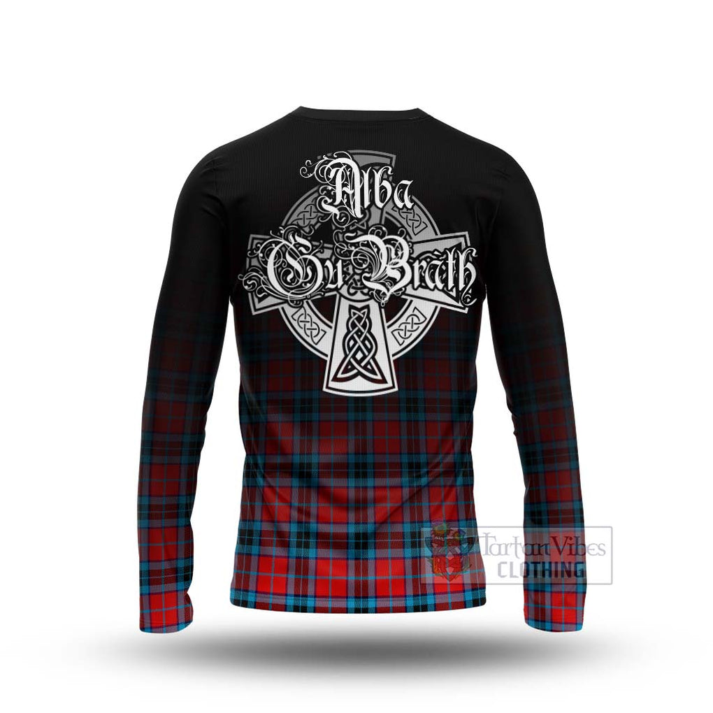 Tartan Vibes Clothing MacTavish (McTavish) Tartan Long Sleeve T-Shirt Featuring Alba Gu Brath Family Crest Celtic Inspired